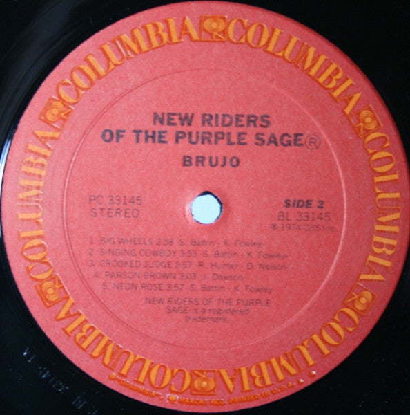 New Riders Of The Purple Sage - Brujo