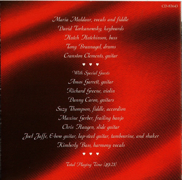 Maria Muldaur - Sings Love Songs Of Bob Dylan - Heart Of Mine