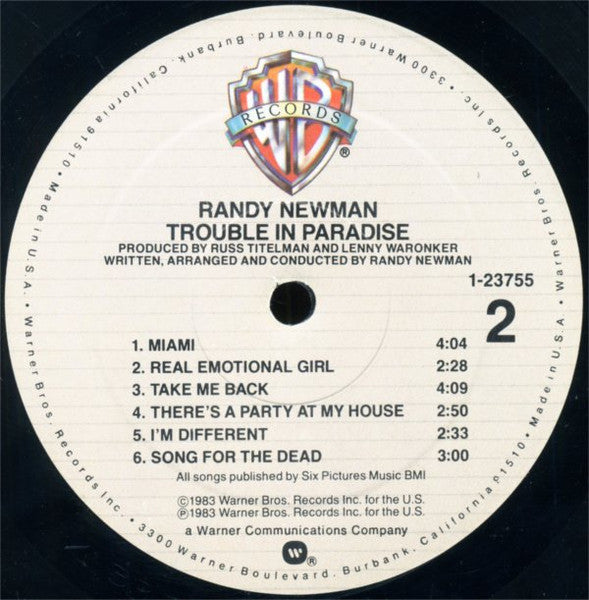 Randy Newman - Trouble In Paradise