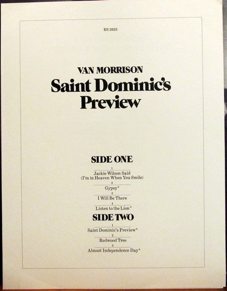 Van Morrison - Saint Dominic's Preview