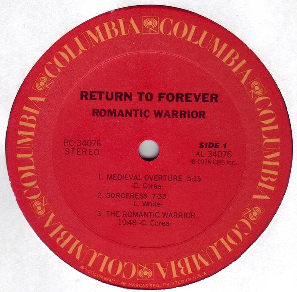 Return To Forever - Romantic Warrior