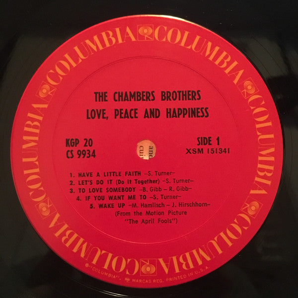 The Chambers Brothers - Love, Peace And Happiness / Live At Bill Graham's Fillmore East