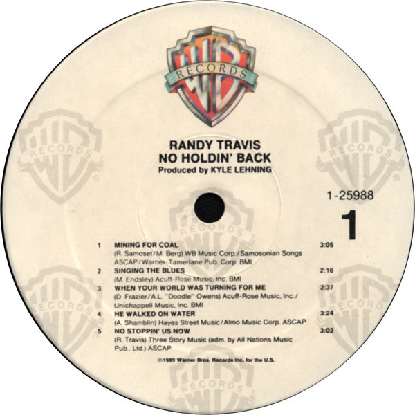 Randy Travis - No Holdin' Back