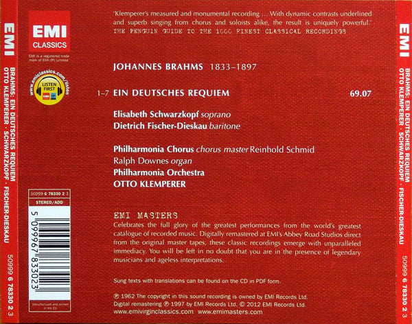 Johannes Brahms - Ein Deutsches Requiem