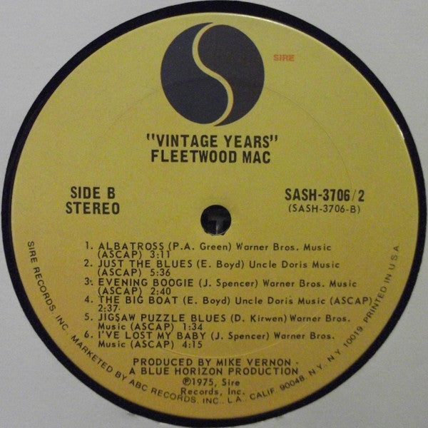 Fleetwood Mac - Vintage Years