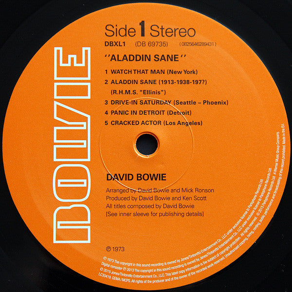David Bowie - Aladdin Sane