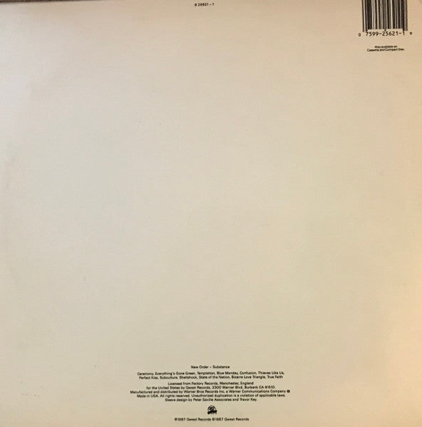 New Order - Substance