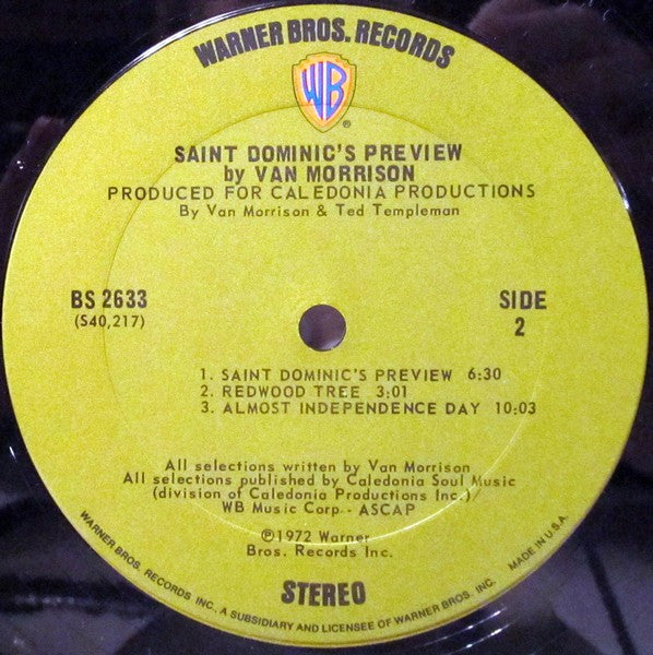 Van Morrison - Saint Dominic's Preview