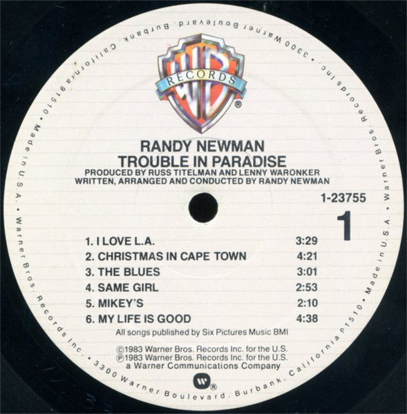 Randy Newman - Trouble In Paradise