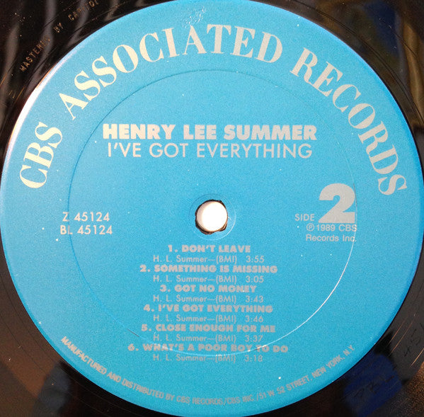 Henry Lee Summer - I've Got Everything