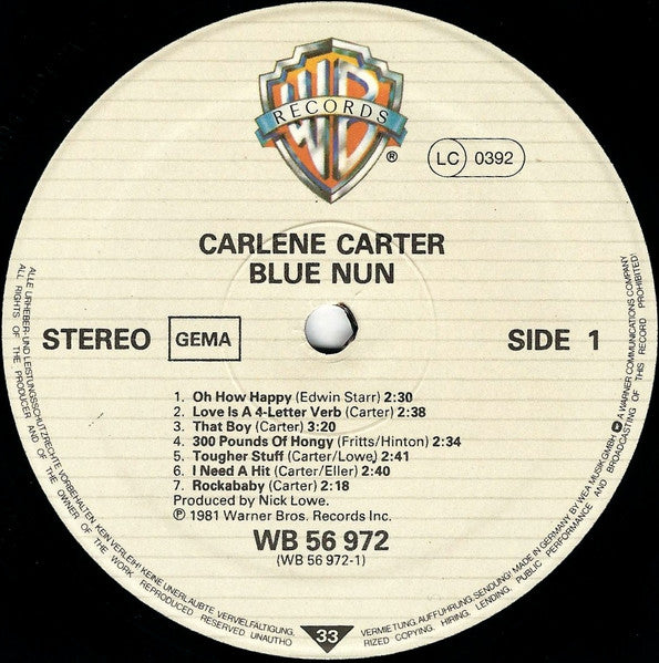 Carlene Carter - Blue Nun