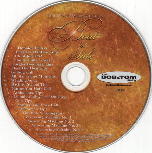 Donnie Baker - Boat for Sale: The Donnie Baker Collection