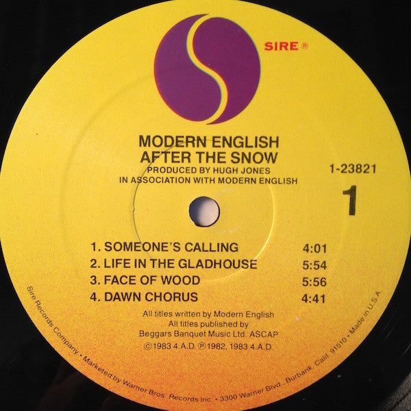 Modern English - After The Snow