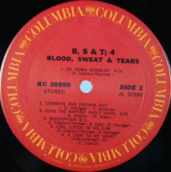 Blood, Sweat And Tears - B, S & T 4