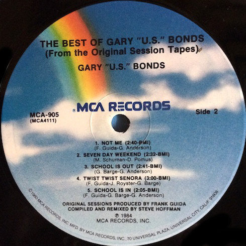 Gary U.S. Bonds - The Best Of Gary U.S. Bonds (From The Original Session Tapes)