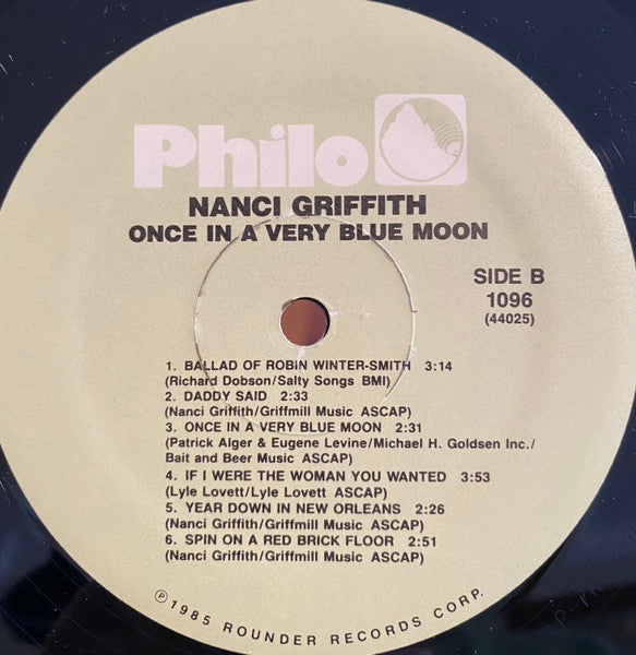 Nanci Griffith - Once In A Very Blue Moon
