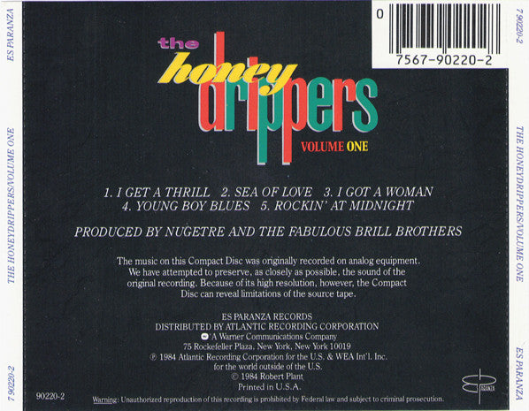 The Honeydrippers - Volume One