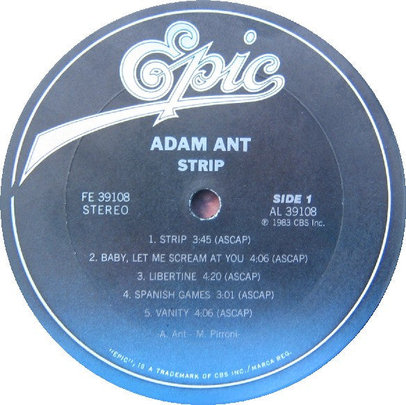 Adam Ant - Strip