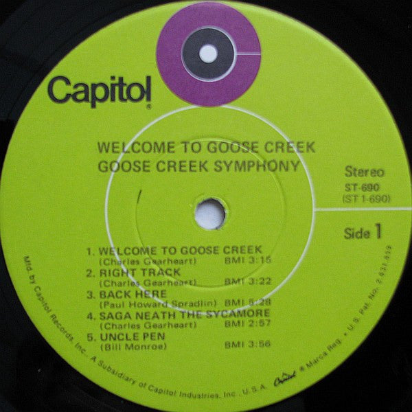 Goose Creek Symphony - Welcome To Goose Creek