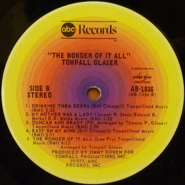 Tompall Glaser - The Wonder Of It All