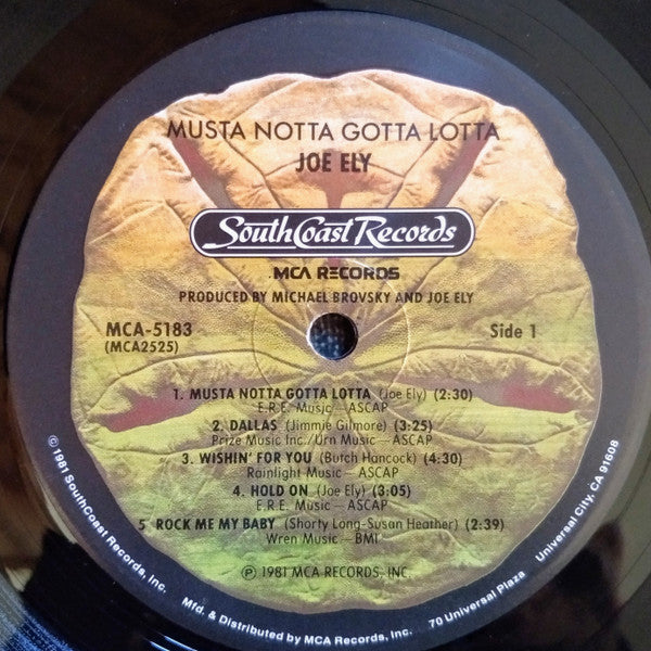 Joe Ely - Musta Notta Gotta Lotta