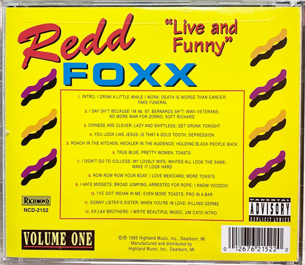 Redd Foxx - Live And Funny Volume One