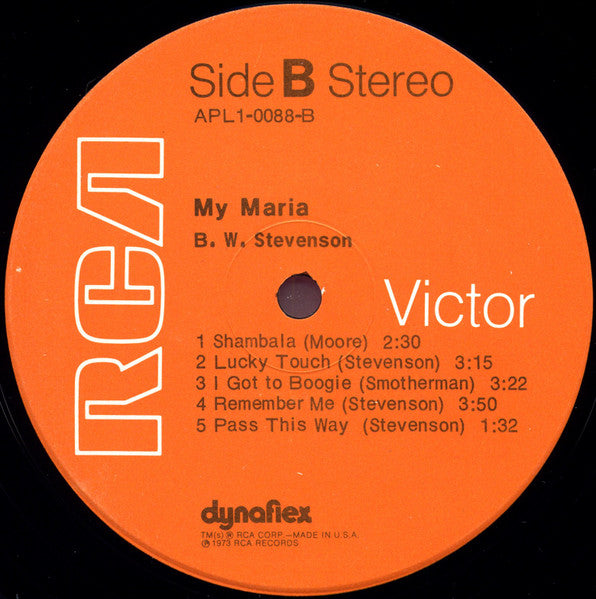 B.W. Stevenson - My Maria