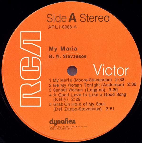 B.W. Stevenson - My Maria
