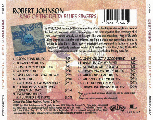 Robert Johnson - King Of The Delta Blues Singers