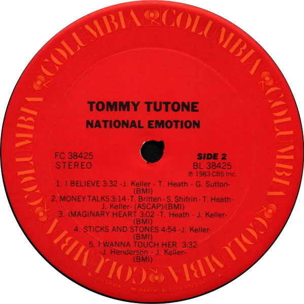 Tommy Tutone - National Emotion