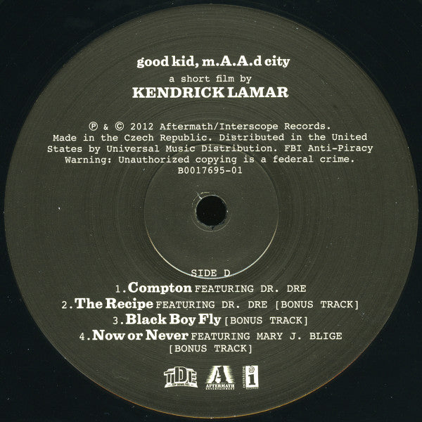 Kendrick Lamar - Good Kid, M.A.A.D City