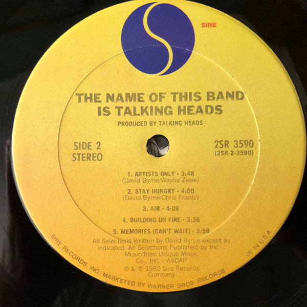 Talking Heads - The Name Of This Band Is Talking Heads