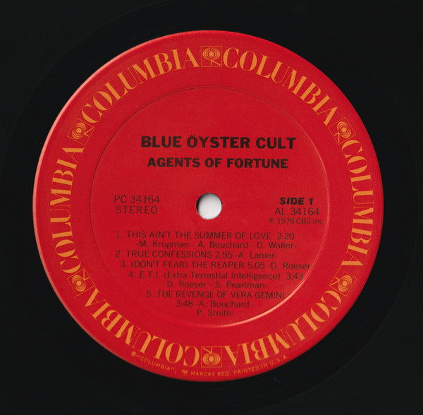 Blue Öyster Cult - Agents Of Fortune