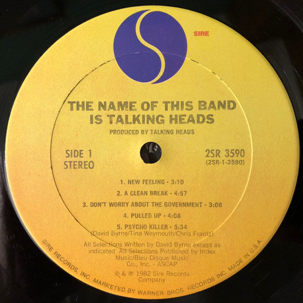 Talking Heads - The Name Of This Band Is Talking Heads