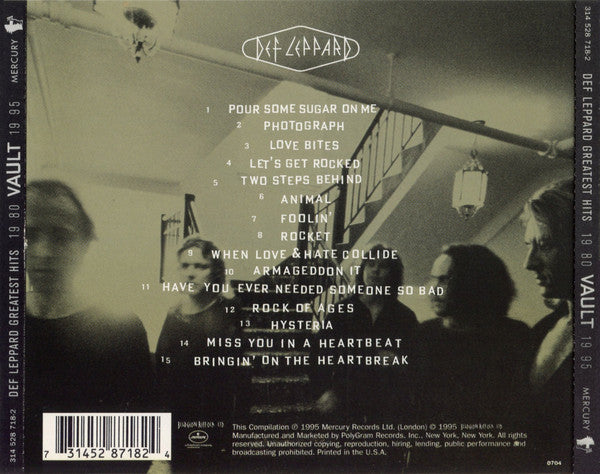 Def Leppard - Vault: Def Leppard Greatest Hits 1980-1995
