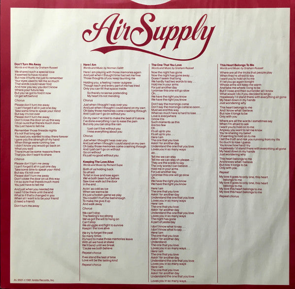 Air Supply - The One That You Love