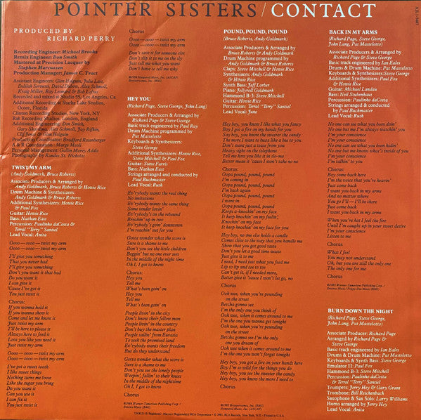 Pointer Sisters - Contact