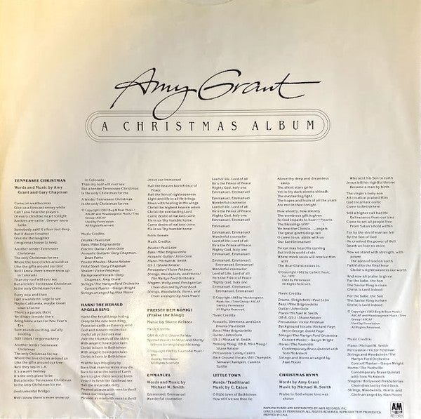 Amy Grant - A Christmas Album