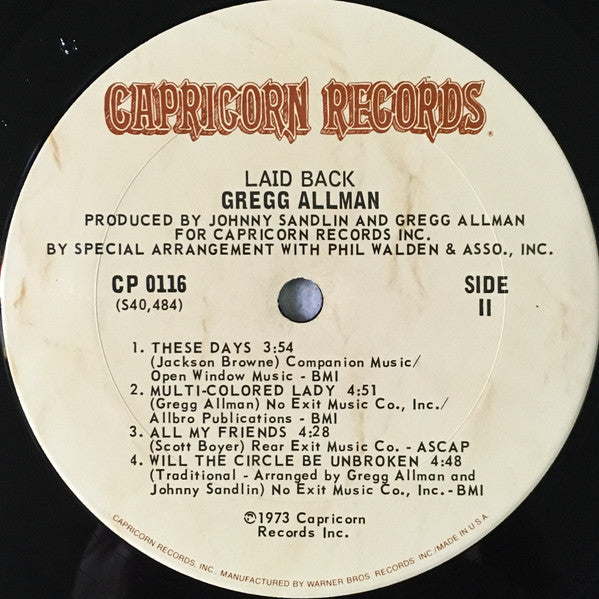 Gregg Allman - Laid Back