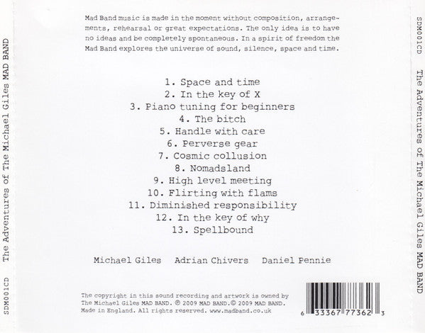 The Michael Giles Mad Band - The Adventures Of The Michael Giles MAD BAND