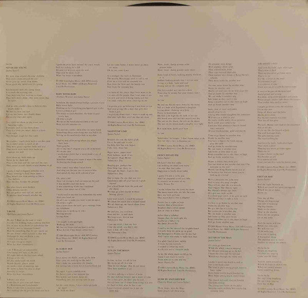 James Taylor (2) - Never Die Young