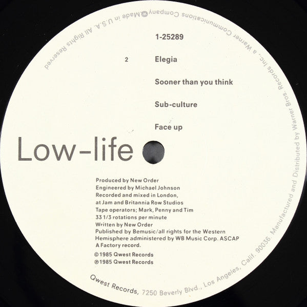 New Order - Low-life