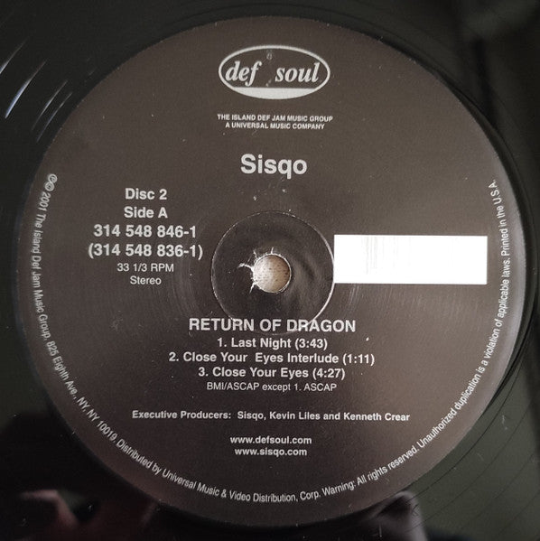 Sisqo - Return Of Dragon