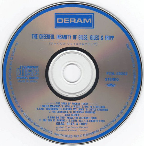 Giles, Giles And Fripp - The Cheerful Insanity Of Giles, Giles And Fripp