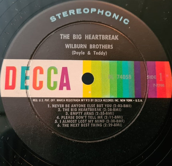 The Wilburn Brothers - The Big Heartbreak