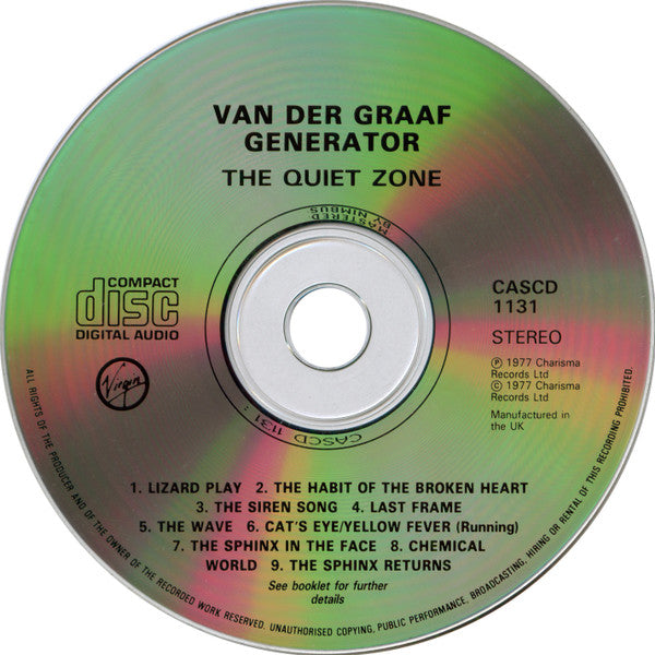 Van Der Graaf Generator - The Quiet Zone / The Pleasure Dome