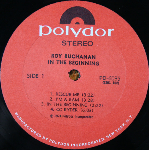 Roy Buchanan - In The Beginning