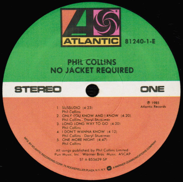 Phil Collins - No Jacket Required