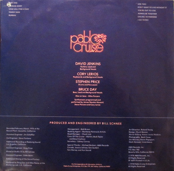 Pablo Cruise - Worlds Away