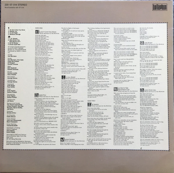Van Morrison - T.B. Sheets